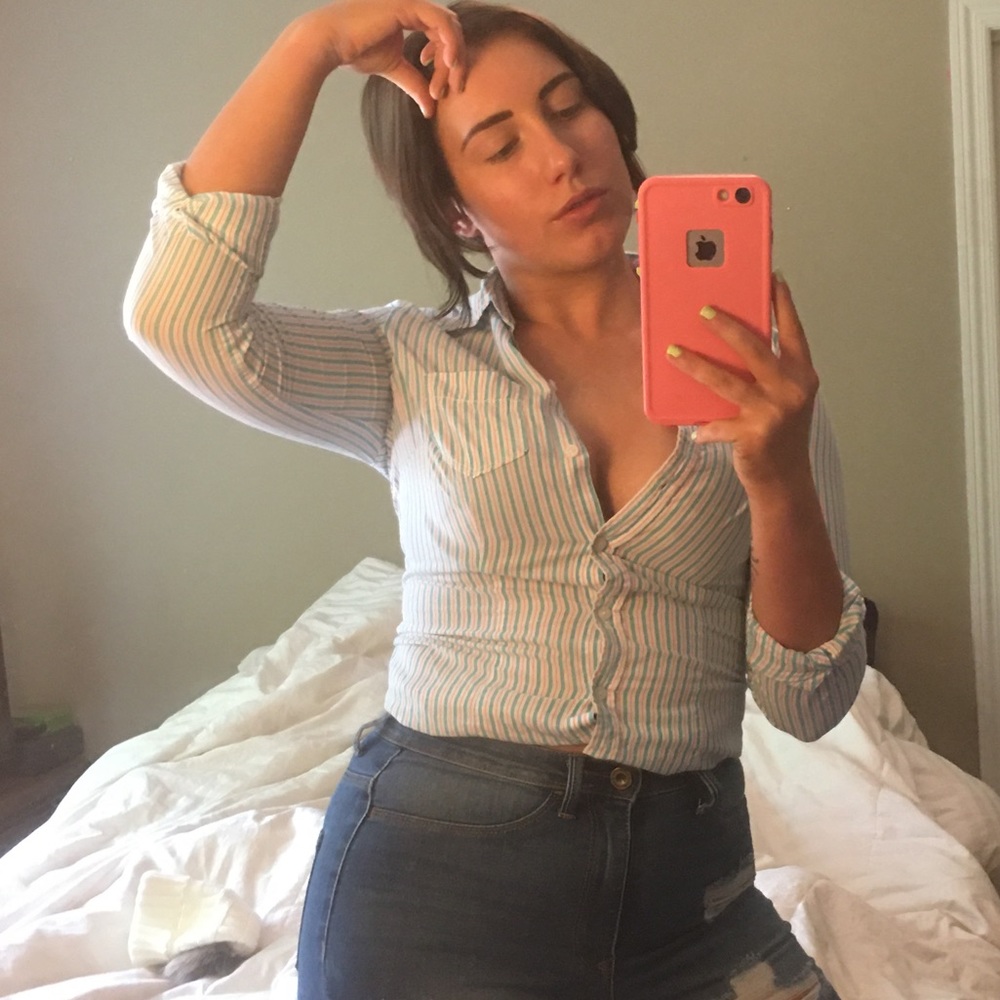 Striped button down - Picture 2 of 5
